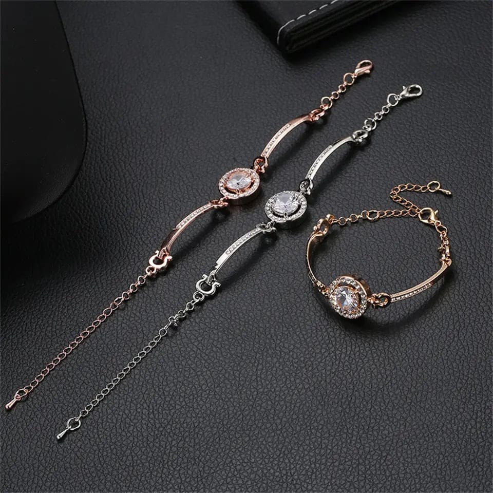 Luxury Round Watch Design Bracelet, Non-Fading Women Chain Bracelet Wedding Jewelry Non-Irritation Jewelry Bracelet Luxury Round Watch Design Bracelet, Non-Fading Women Chain Bracelet Wedding Jewelry Non-Irritation Jewelry Bracelet